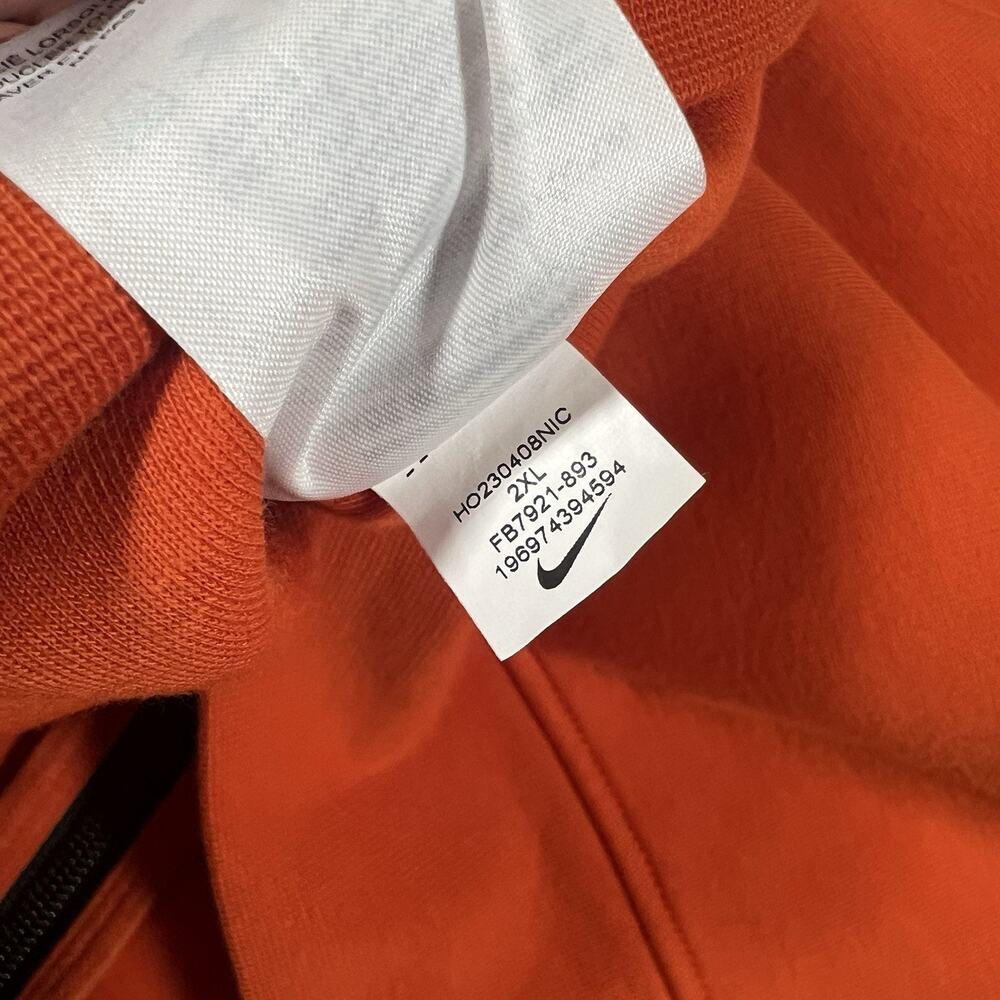 Nike Tech Fleece Jogger Orange Set Mens XXL Hooded Zip Jacket XL Jogger Pants - Picture 6 of 15